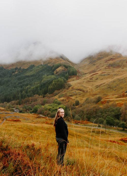 Fran in Scottish Highlands